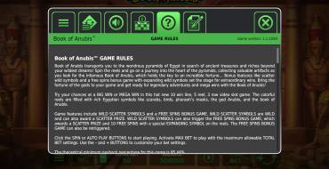 Book of Anubis: Regole