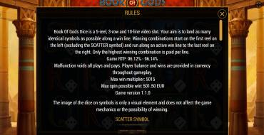 Book of Gods Dice: Regole