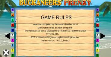 Buckaneers' Frenzy: Regole
