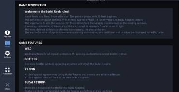 Budai Reels: Regole