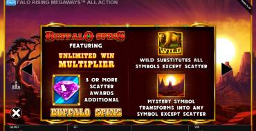 Buffalo Rising Megaways All Action: Caratteristiche