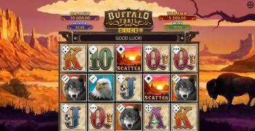 Buffalo Trail Dice: Slot machine