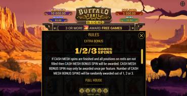 Buffalo Trail Dice: Giri gratis e/o respin