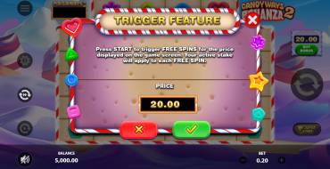 Candyways Bonanza Megaways 2: Funzione
