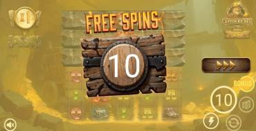 Canyon Riches: Giri gratis e/o respin