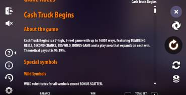 Cash Truck Begins: Regole