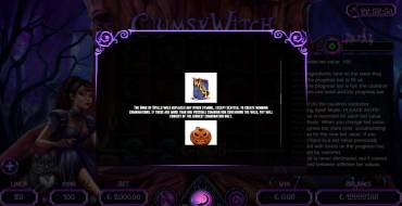 Clumsy Witch: Tabella dei pagamenti