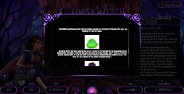Clumsy Witch: Giri gratis e/o respin