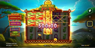 Coin Rush Rhino Running Wins: Interfaccia