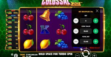 Colossal Cash Zone: La scommessa