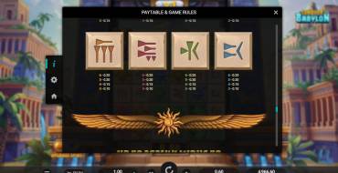 Conquer Babylon: Tabella dei pagamenti 2