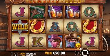 Cowboy's Gold: Vincite