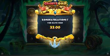 Crabby’s Gold: Vincite