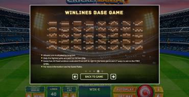 Cricket Mania: Linee