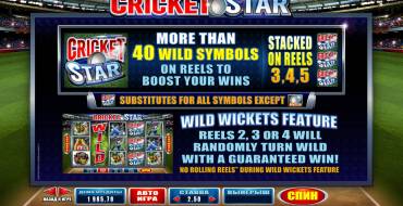 Cricket Star: Caratteristiche