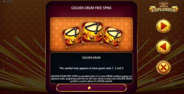 Dancing Drums Explosion: Giri gratis e/o respin