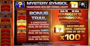 Deal or No Deal: Banker's Bonanza: Giri gratis e/o respin