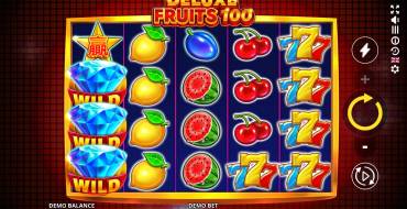 Deluxe Fruits 100: Interfaccia