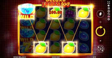 Deluxe Fruits 100: Linee attive