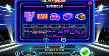 Derby Wheel: Tabella dei pagamenti