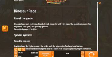 Dinosaur Rage: Regole