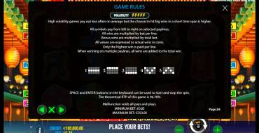 Dragon Hot Hold and Spin: Regole