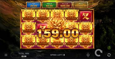 Dragons Glow Hold and Win: Vincite