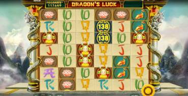 Dragon's Luck Megaways: Opzione della schermata principale