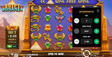 Egypt Bonanza: Scommesse