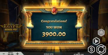 Egypt Bonus Pot: Vincite