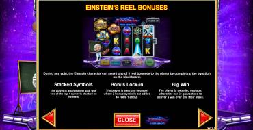 Einstein: Eureka Moments: Simboli speciali