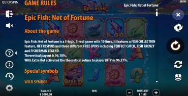 Epic Fish: Net of Fortune: Regole