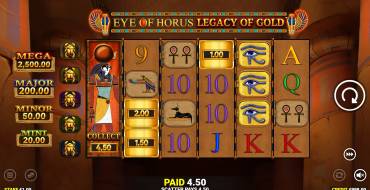 Eye of Horus Legacy of Gold: Caratteristiche uniche