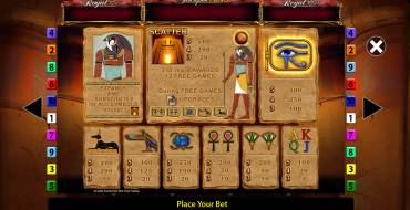 Eye of Horus Megaways Jackpot King: Tabella dei pagamenti
