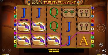 Eye of Horus Tablets of Destiny: Vincite
