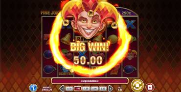 Fire Joker Blitz: Vincite