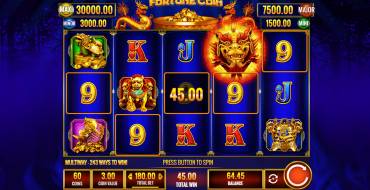 Fortune Coin: Vincite