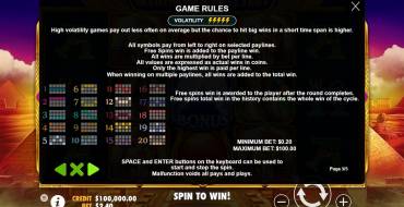 Fortune of Giza: Regole