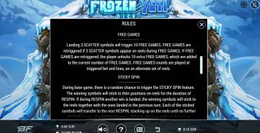 Frozen Yeti Dice: Giochi bonus