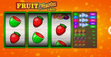 Fruit Fiesta 3 Reel - Progressive: Slot machine