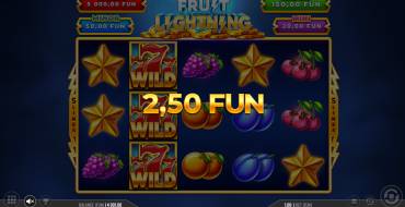 Fruit Lightning: Vincite