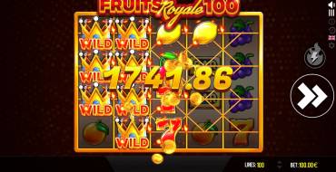 Fruits Royale 100: Vincite