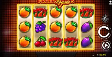 Fruits Royale 5: Interfaccia