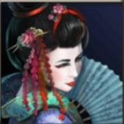 Geisha: Geisha su sfondo blu