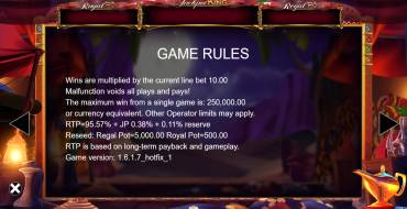 Genie Jackpots Wishmaker Jackpot King: Regole