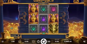 Gods of Gold InfiniReels: Interfaccia