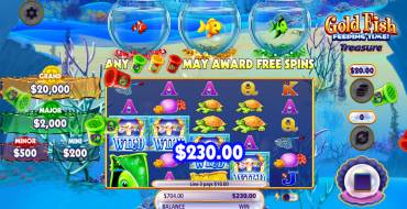 Gold Fish Feeding Time Treasure: Vincite