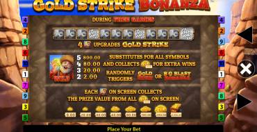 Gold Strike Bonanza Fortune Play: Giri gratis e/o respin