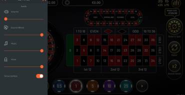 Golden Chip Roulette: Impostazioni