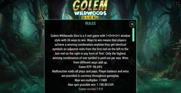 Golem Wildwoods Dice: Regole